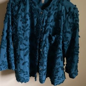 Anthropology Whitney Textured Trapeze Top